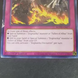 Yu-Gi-Oh! TCG Dogmatika Encounter Rise of the Duelist ROTD-EN071 1st Edition Co. - Image 2
