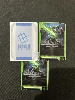 Gundam Card Game Wing Gundam GD01-040 C Playset Of 3 Beta - Image 5