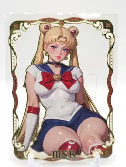 Goddess Story - Gold Metal Waifu Card - Sailor Moon - NUMBERED #/200 - Image 1