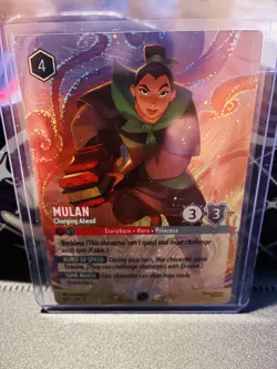 Disney Lorcana Challenge Bologna Mulan Foil Promo Card 7/C2 EN 8 Foil - Image 3