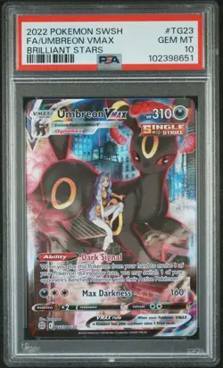 UMBREON VMAX TG23/TG30 | PSA 10 | Brilliant Stars Graded Pokemon Card - Image 1