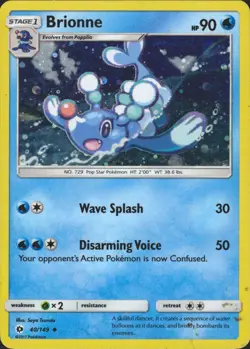 Brionne 040/149 (Cosmos Holo) Promo Misc Cards & Products Pokemon Card MP - Image 1