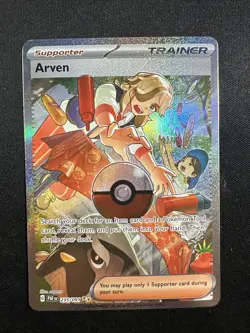 Arven TCG 235/091 Special Illustration Rare Holo Card Pokemon TCG Paldean Fates - Image 1