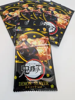 Demon Slayer Kimetsu No Yaiba Pack Trading Card Booster Packs X5 Japanese - Image 2