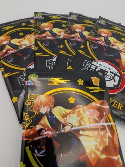 Demon Slayer Kimetsu No Yaiba Pack Trading Card Booster Packs X5 Japanese - Image 4