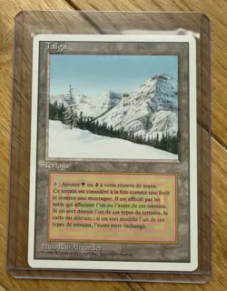 Magic the Gathering MTG - TAIGA - Revised 1994 FWB DUAL LAND 3RD ED French - Image 1