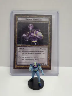 Yu-Gi-Oh Dungeon Dice Monsters - Figure & Card - Battle Warrior - Image 1
