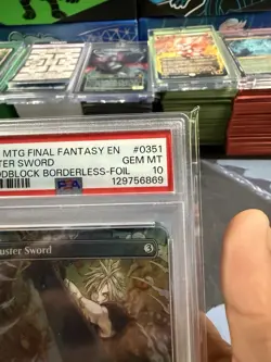Buster Sword #0351 2025 Magic MTG Final Fantasy Woodblock Borderless-Foil PSA 10 - Image 5