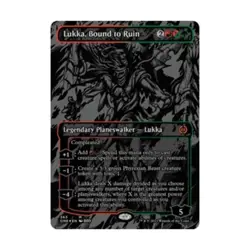 WOTC Phyrexia: All Will Lukka, Bound to Ruin (Oil Slick Raised Foil) (MR) NM - Image 1