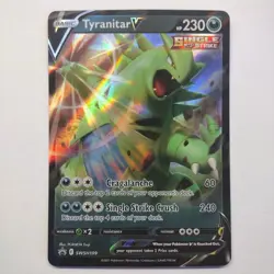 Pokemon TCG SWSH: Sword & Shield Promo Cards #SWSH109 Tyranitar V NM - Image 1