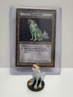 Yu-Gi-Oh Dungeon Dice Monsters - Figure & Card - Silver Fang - Image 1