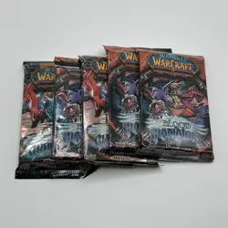 ??World Of Warcraft Blood Of Gladiators 5 Booster Pack LOT For Card Game WOW?? - Image 1
