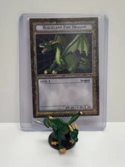 Yu-Gi-Oh Dungeon Dice Monsters - Figure & Card - Blackland Fire Dragon - Image 1