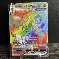 Pokemon TCG Rapid Strike Urshifu VMAX Rainbow - Battle Styles 169/163 - Image 1