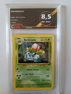Carte pokemon Francais Herbizarre (BS 30) Set de Base CGG 8,5 26500030 - Image 1