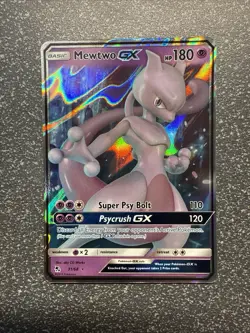 Pokemon TCG Mewtwo GX Hidden Fates 31/68 Holo Ultra Rare - Image 1