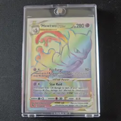 Mewtwo VSTAR 079/078 Rainbow Secret Rare Pokemon Sword & Shield NM Near Mint - Image 1