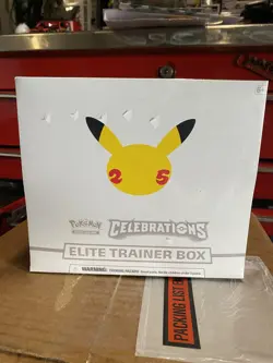 Pokemon Celebrations Elite Trainer Box ETB 25th Anniversary New Factory Sealed 820650809439 - Image 1