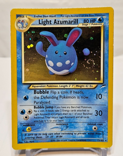 Light Azumarill 13/105 Holo Rare Unlimited Neo Destiny SWIRL Pokemon 7881 - Image 1