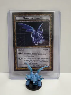 Yu-Gi-Oh Dungeon Dice Monsters - Figure & Card - Magician Dragon - Image 1