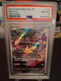 2023 POKEMON JAPANESE SV2A-POKEMON 151 ART RARE #173 PIKACHU PSA 10 GEM MINT - Image 3