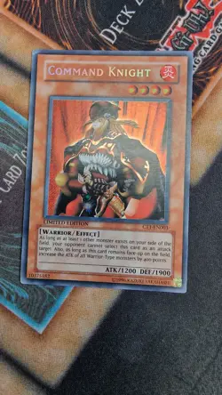 Yugioh TCG - Command Knight - Secret Rare Limited Edition CT1-EN003 - VLP - Image 1