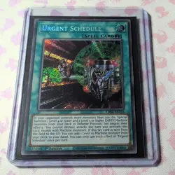 LDS2-EN125 Urgent Schedule Secret Rare 1st Edition Mint YuGiOh Card - Image 1