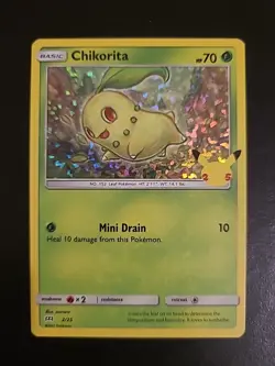 Chikorita 2/25 Holo - Pokemon Card - 25th Anniversary Mcdonalds Promo 2021 NM - Image 1