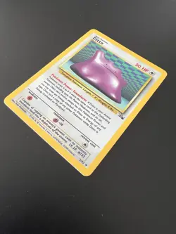 Ditto 3/62 Fossil Unlimited 1999 Pokemon Card Holo Rare NM - Image 3