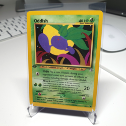 Pokemon card Oddish 1st Edition 68/111 Neo Genesis Near Mint - Image 1