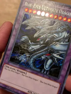 Yu-Gi-Oh Blue-Eyes Ultimate Dragon LCKC-EN057 Secret 1st Edition LP - Image 3