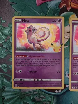 Pokemon TCG Mew 011/025 Holo Rare Card 25th Celebrations Edition x 6 - Image 2