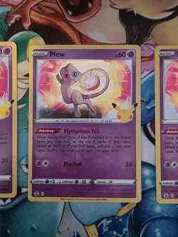 Pokemon TCG Mew 011/025 Holo Rare Card 25th Celebrations Edition x 6 - Image 4
