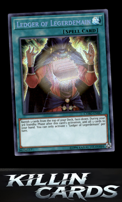 Ledger of Legerdemain CYHO-EN067 YuGiOh Secret Rare Cybernetic Horizon Card NM - Image 1