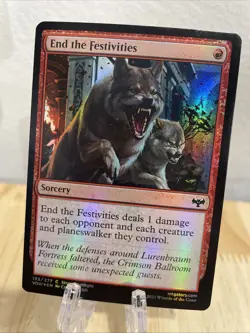 MTG End the Festivities FOIL #155/277 Innistrad: Crimson Vow Common NM/M - Image 1