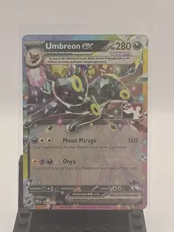 060/131 Umbreon ex Pokemon TCG Prize Pack Series 7 Play Stamped Prismatic - Image 1