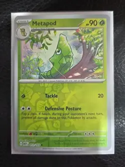 Metapod 011/165 Reverse Holo Pokemon 151 TCG Near Mint English - Image 1