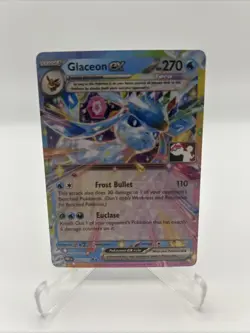026/131 Glaceon ex Prize Pack Series 7 Stamped Play Pokemon TCG Prismatic PRE - Image 1