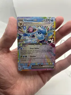 026/131 Glaceon ex Prize Pack Series 7 Stamped Play Pokemon TCG Prismatic PRE - Image 3