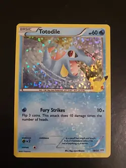 Totodile 18/25 Holo Pokemon 25th Anniversary McDonald’s Promo 2021 NM - Image 1