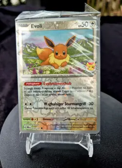 Pokemon Karte Evoli 074/131 Prismatische Entwicklungen Promo SEALED Holo - Image 1