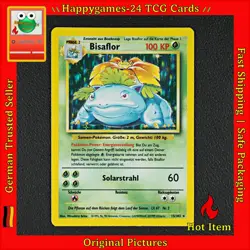 Bisaflor - Venusaur Pokemon Karte TCG WOTC 15/102 Rare Holo Base Basis-Set /N83 - Image 1