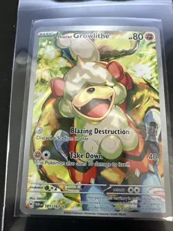 Pokemon TCG Perrin and Growlithe Full Art Illustration - Image 3