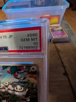 Pokemon Lot Of 3 Slabs - 2 PSA 10s Starly Orbeetle Cgc 8.5 Pidgeotto - Damaged - Image 3