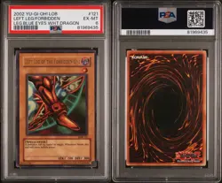 Yugioh Left Leg of the Forbidden One LOB-121 PSA 6 Legend of Blue Eyes Exodia - Image 3