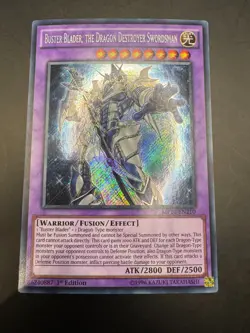 YUGIOH BUSTER BLADER, THE DRAGON DESTROYER SWORDSMAN SECRET RARE NM MP16-EN210 - Image 1
