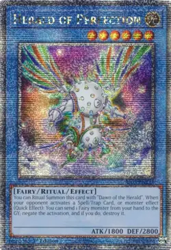 Yugioh! LP Herald of Perfection - RA03-EN237 - Quarter Century Secret Rare - 1st - Image 1