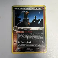 Dark Houndoom Pokemon TCG Card 37/109 Team Rocket Returns Moderately Played MP - Image 1
