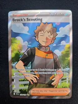 Brock's Scouting 175/159 Ultra Rare Journey Together Pokemon Card - Image 1