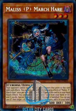 Yugioh ALIN-EN023 Maliss P March Hare Secret Rare 1st Edition - Image 1